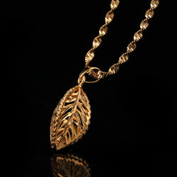 24k Gold Leaf Necklace
